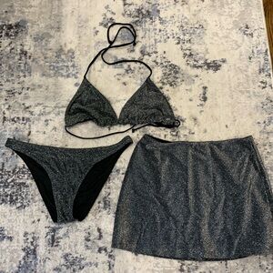 Victoria’s secret shimmery 3 piece swimsuit bikini set